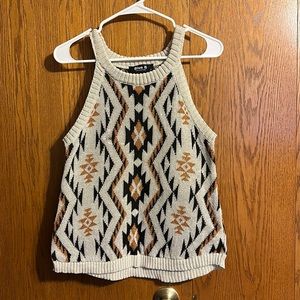 Knit Aztec Tank